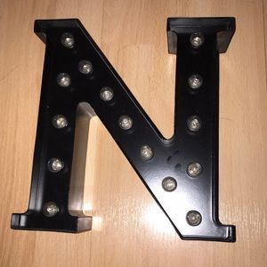 Letter “N” decor